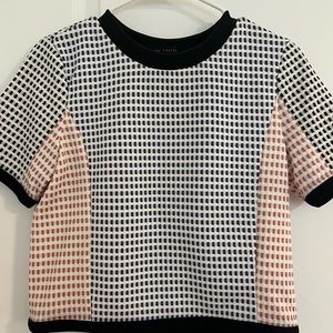 English Factory Geometric Short Sleeve Dress Shirt